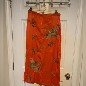 Maeve skirt- silk embroidered